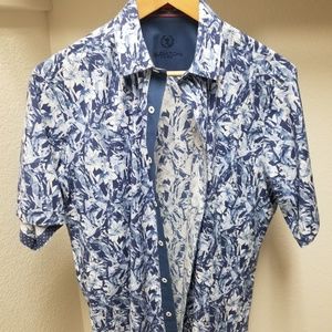 Bugatchi Uomo Mens L Hawaiian shirt